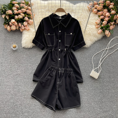 Sieviešu ikdienas komplekts ar elastīgu jostasvietu piecās krāsās