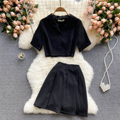 Sieviešu stilīgs komplekts no divām daļām – vairākās krāsās