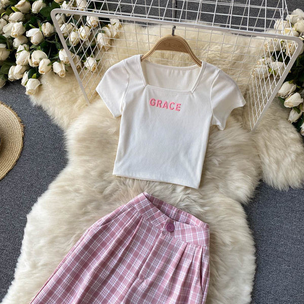 Sieviešu ikdienas komplekts no divām daļām rozā krāsā