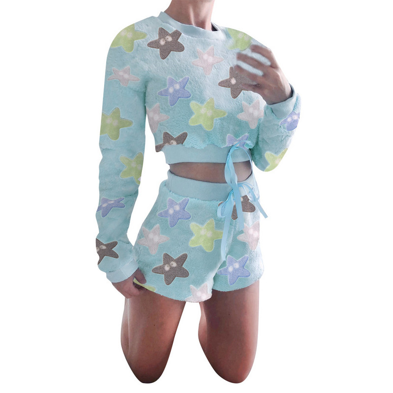 Sieviešu šortu un īsas blūzes komplekts