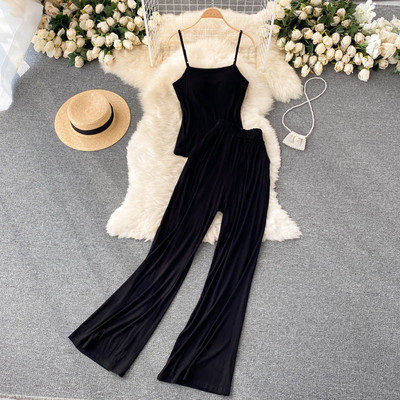 Set dama din doua piese cu bretele subtiri in mai multe culori