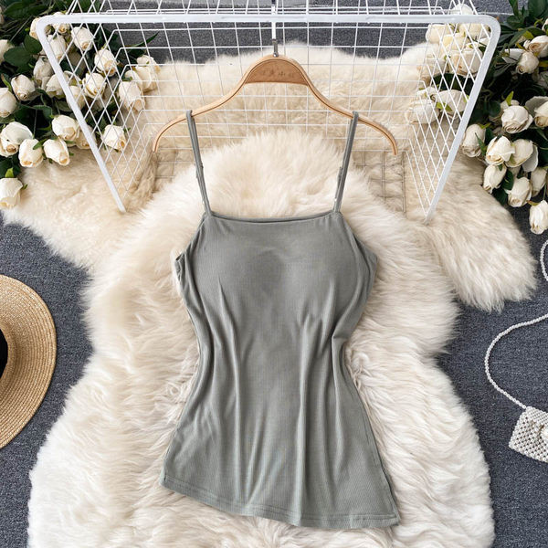 Set dama din doua piese cu bretele subtiri in mai multe culori