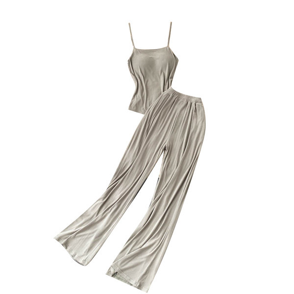 Set dama din doua piese cu bretele subtiri in mai multe culori