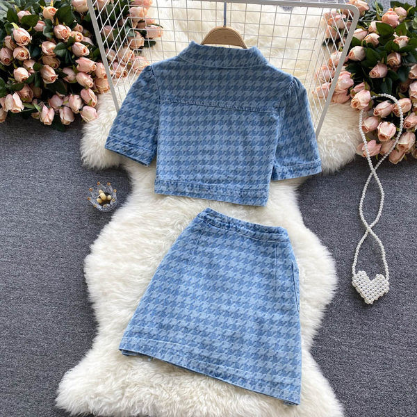 Sieviešu pledu komplekts zilā krāsā