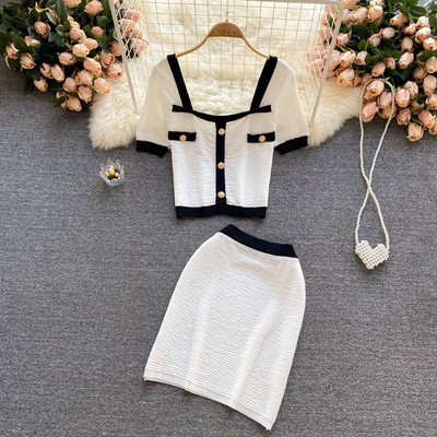 Set casual dama in alb