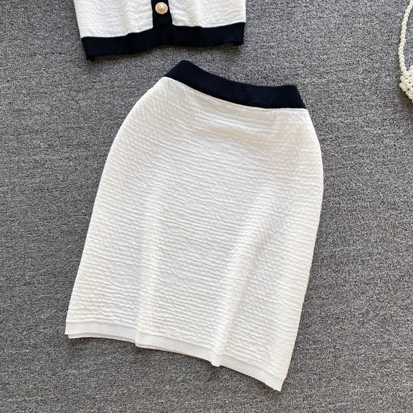 Set casual dama in alb