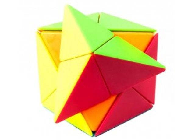 Магически пъзел,тип Рубик куб,триъгълници