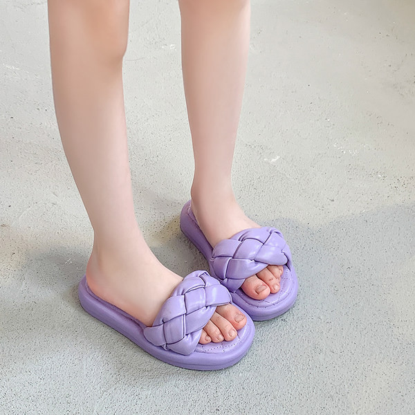 Детски чехли от еко кожа с равна подметка