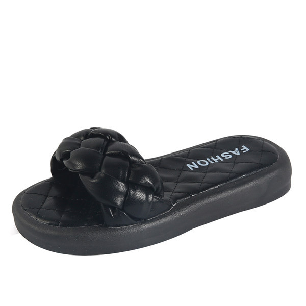 Детски чехли от еко кожа с равна подметка