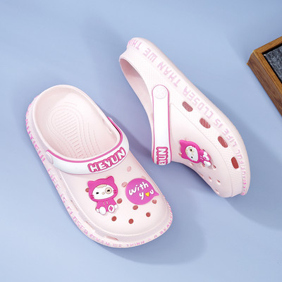 Vaikiškos crocs tipo guminės šlepetės mergaitėms