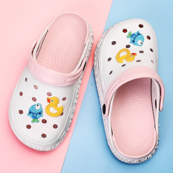 Vaikiškos crocs tipo guminės šlepetės mergaitėms