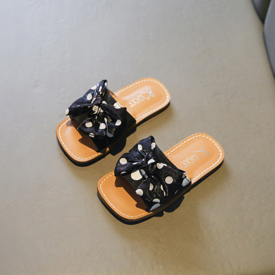 Нов модел детски чехли с панделка