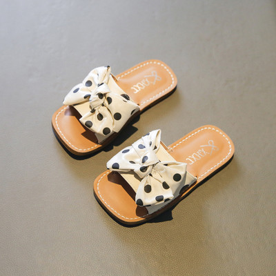 Нов модел детски чехли с панделка