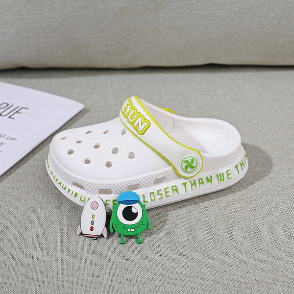 Детски гумени чехли с цветни апликации