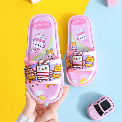 Нов модел цветни детски чехли за момичета