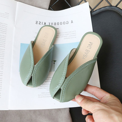 Кожени детски чехли за момичета