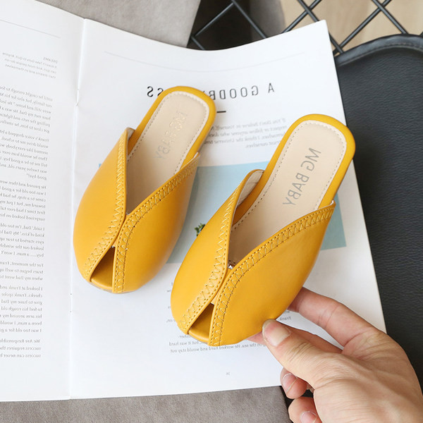 Кожени детски чехли за момичета