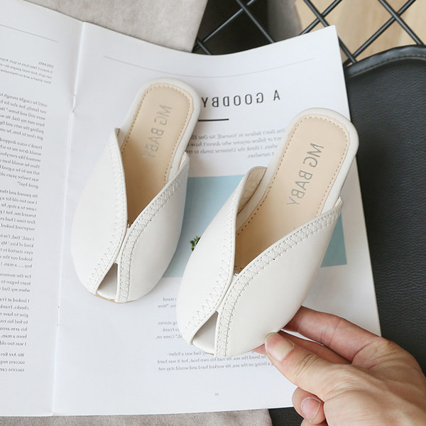 Кожени детски чехли за момичета