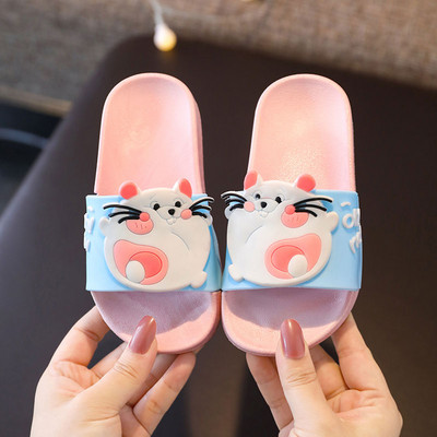 Детски чехли унисекс модел с цветна апликация