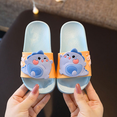 Детски чехли унисекс модел с цветна апликация