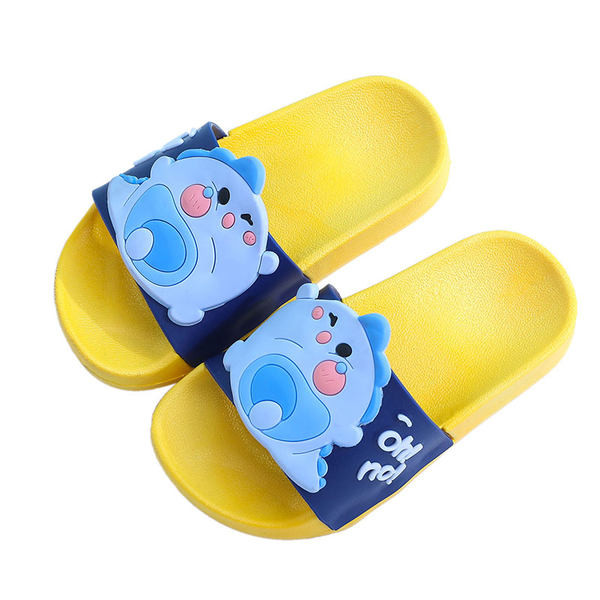 Детски чехли унисекс модел с цветна апликация