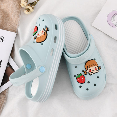 Vasarinės vaikiškos šlepetės lygiais padais mergaitėms