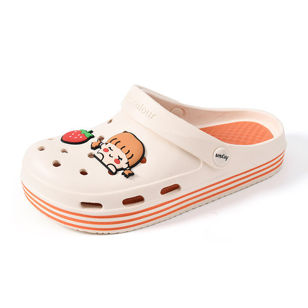 Vasarinės vaikiškos šlepetės lygiais padais mergaitėms