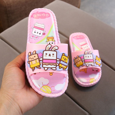 Детски чехли с цветни апликации