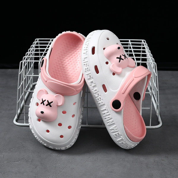 Vasarinės vaikiškos šlepetės tipo crocs mergaitėms