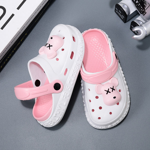 Vasarinės vaikiškos šlepetės tipo crocs mergaitėms