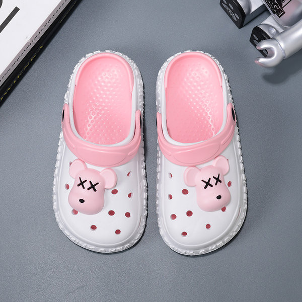 Vasarinės vaikiškos šlepetės tipo crocs mergaitėms