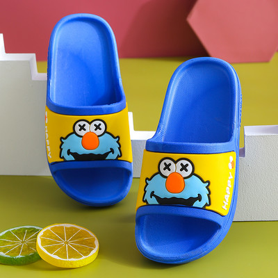 Bērnu gumijas čības ar krāsainu aplikāciju - unisex modelis