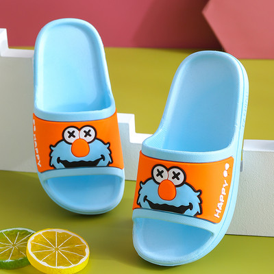 Bērnu gumijas čības ar krāsainu aplikāciju - unisex modelis