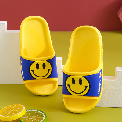 Bērnu gumijas čības ar krāsainu aplikāciju - unisex modelis