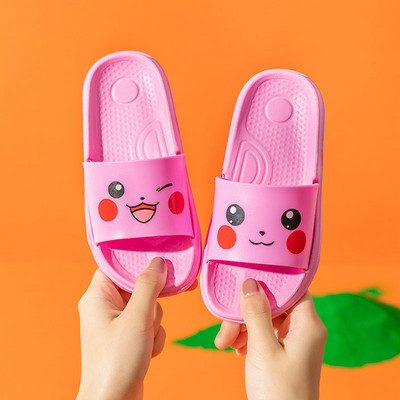 Bērnu gumijas čības ar krāsainu aplikāciju - unisex modelis