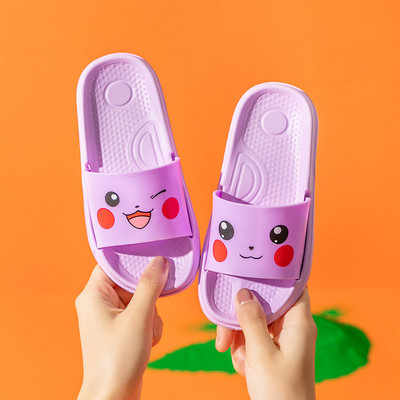 Bērnu gumijas čības ar krāsainu aplikāciju - unisex modelis