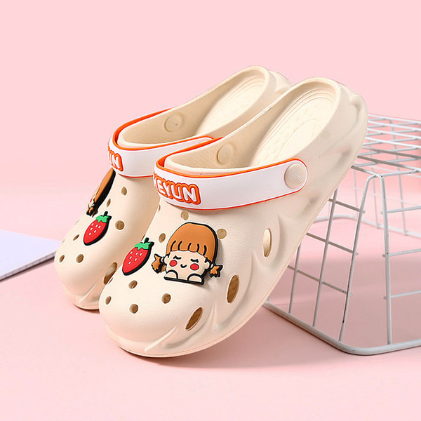 Casual ljetne papuče s ravnim potplatom u više boja za djevojčice