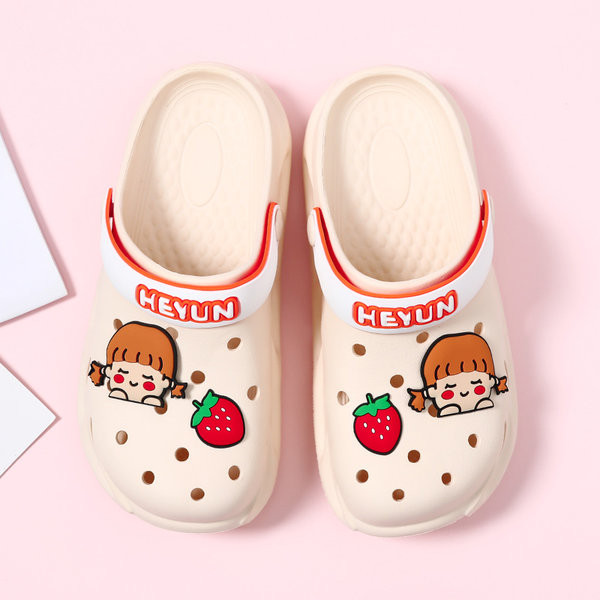 Casual ljetne papuče s ravnim potplatom u više boja za djevojčice