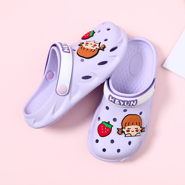 Casual ljetne papuče s ravnim potplatom u više boja za djevojčice