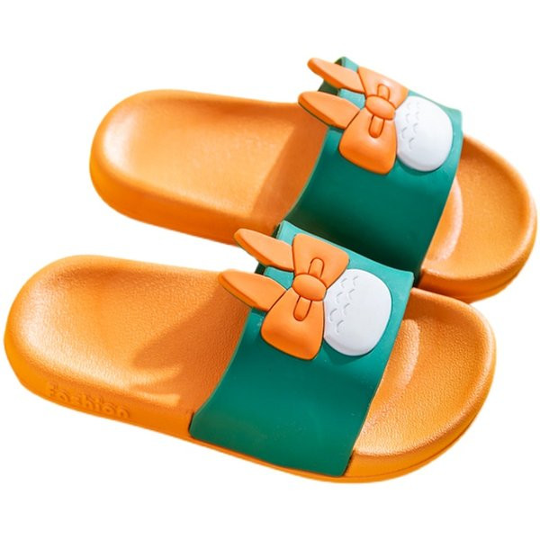 Ljetne gumene papuče za djevojčice sa 3D aplikacijom