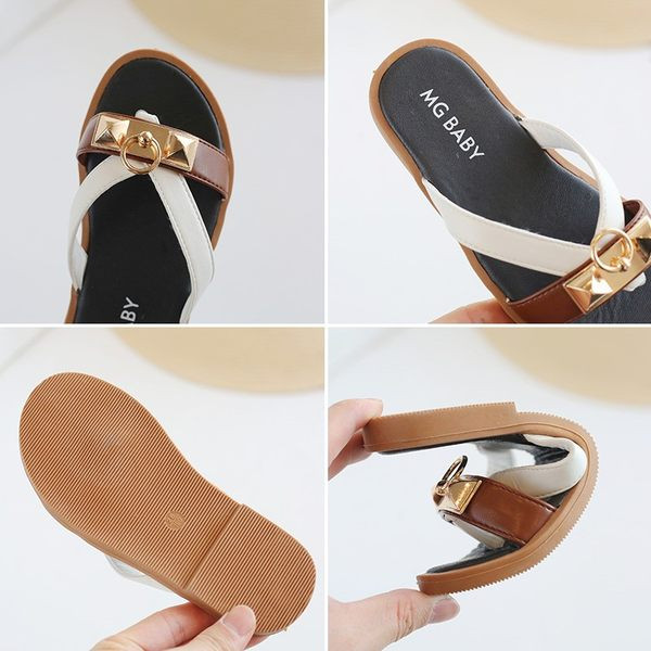 Moderne dječje papuče sa metalnim elementima