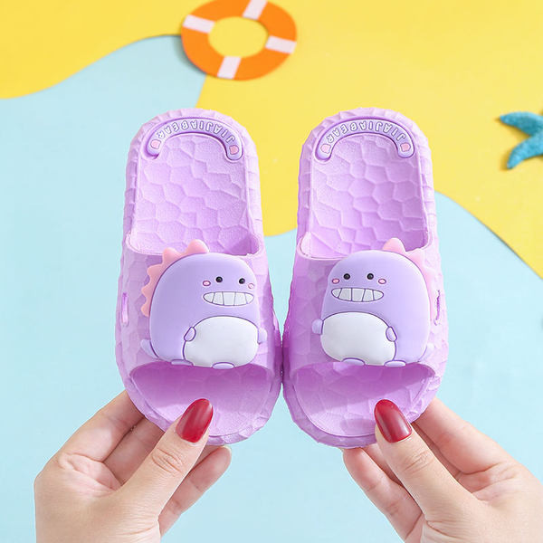 Dječje gumene papuče s aplikacijom u boji i protukliznim potplatom