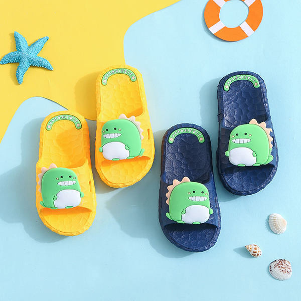 Dječje gumene papuče s aplikacijom u boji i protukliznim potplatom