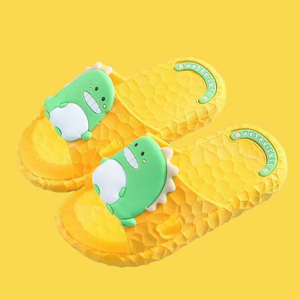 Dječje gumene papuče s aplikacijom u boji i protukliznim potplatom