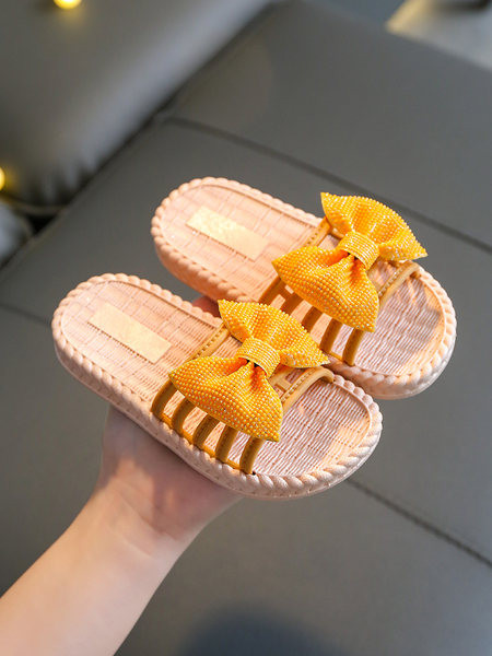 Dječje papuče za djevojčice sa trakom