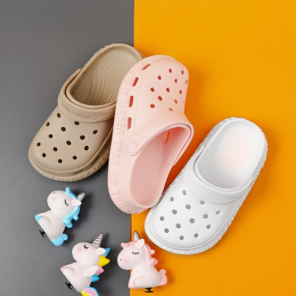 Novi model gumenih crocsica sa 3D ukrasom jednorog - tri boje