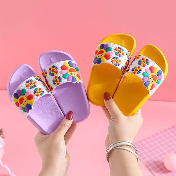 Casual papuče s cvjetićima - za djevojčice