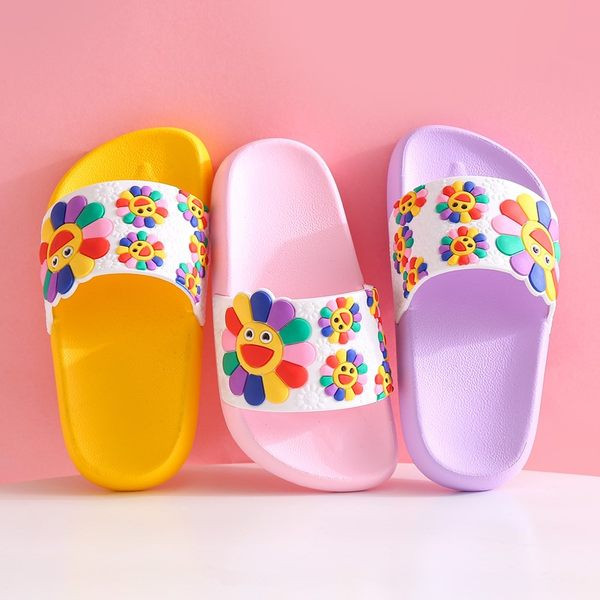 Casual papuče s cvjetićima - za djevojčice