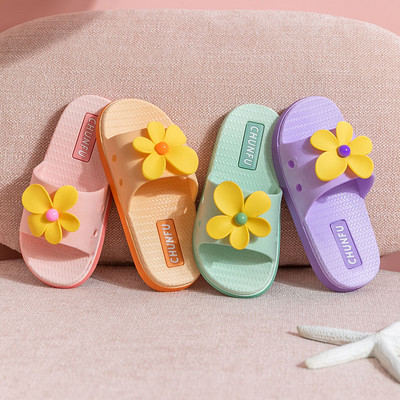 Нов модел гумени чехли с цвете