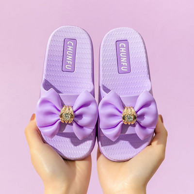 Нов модел гумени чехли с цвете